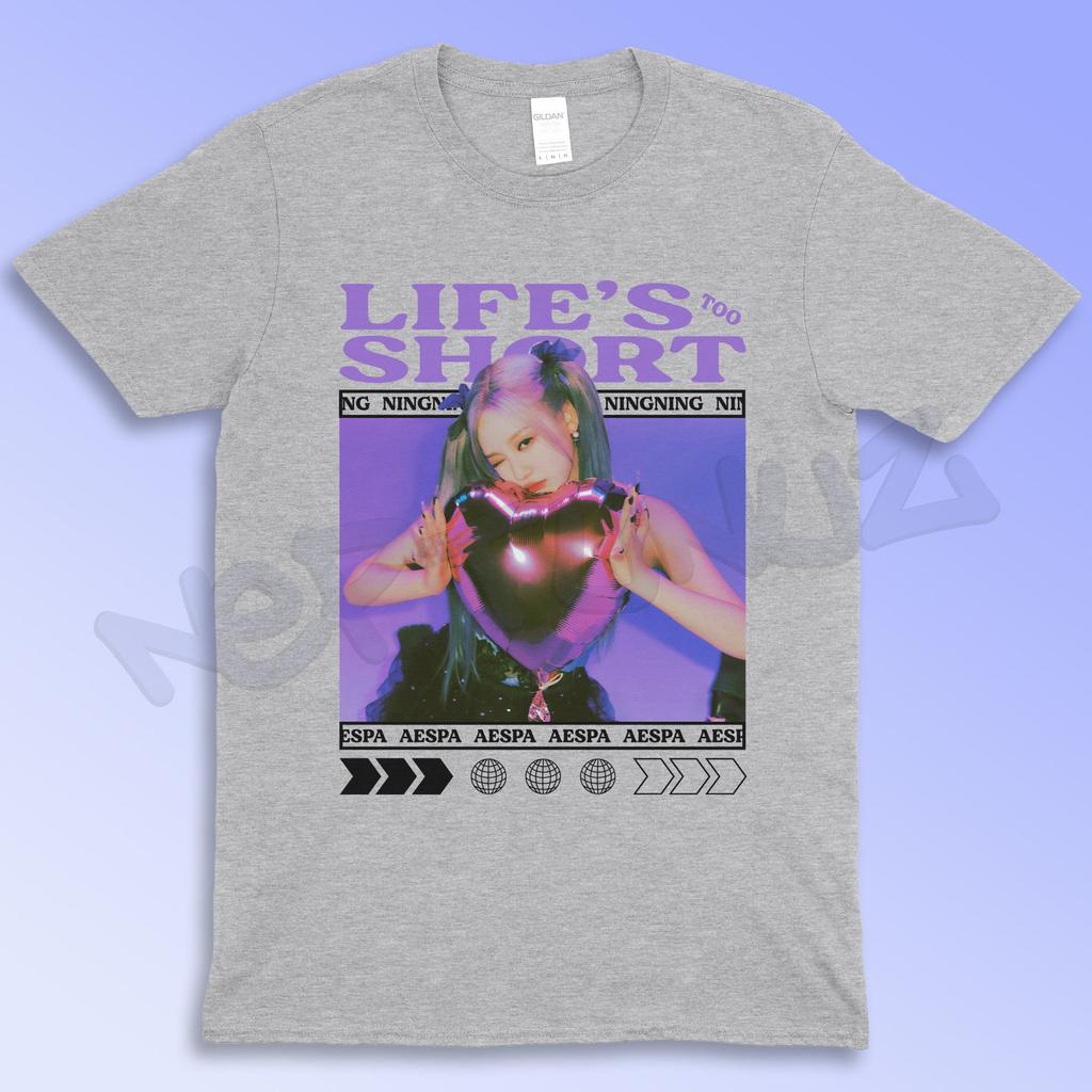 Ningning Shirt, Life's Too Short Kpop Graphic Tee