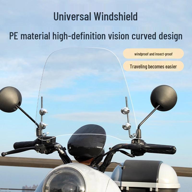 Kryt na čelní sklo s vysokým rozlišením, odolný proti dešti a větru, pro elektrická vozidla a motocykly