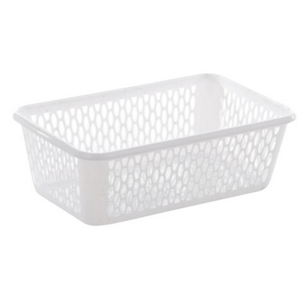 Leecroft 25cm Handy Basket White 25 X 16 X 8cm