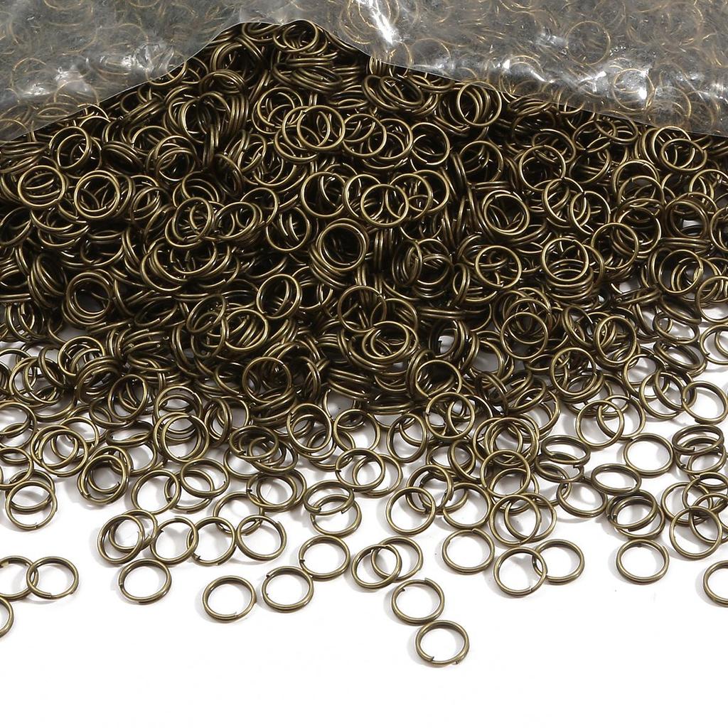 200-500Pcs Iron Double Ring Jump Ring For DIY Necklace Bracelet Jewelry Making Craft Accessories
