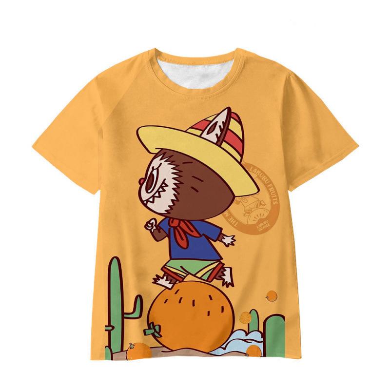 Personalized Cute Cartoon Anime Image 3D Digital Printing Summer Tops Fashion Breathable Children's Short T-shirt