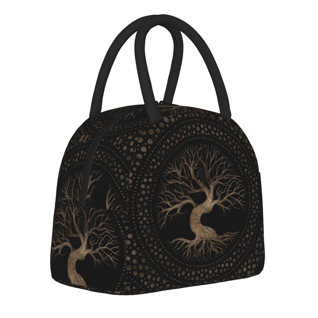 Tree of Life Insulated Lunch Bags Thermal Bag Reusable,Lunch Container Ragnar Lagertha Large Tote Lunch Box Food Handbags