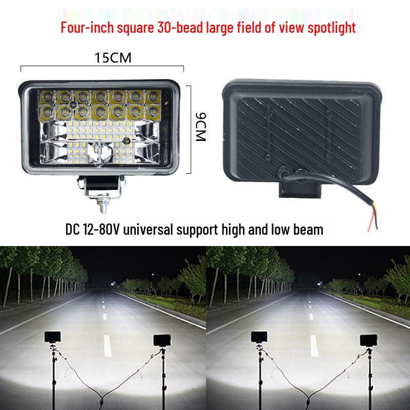 

Универсальный водонепроницаемый светодиодный прожектор 12В-80В для электромобилей, трехколесных велосипедов, грузовиков и мотоциклов