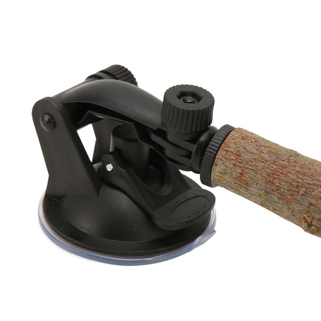 Wood Parrot Perch with Suction Cup Prevent Slip Interactive Bird Window Standing Stick for Small Medium Birds