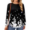 Womens Plus Size Tops Long Sleeve Shirts Round Neck Flowy Tunic Casual Loose Blouse L-5X