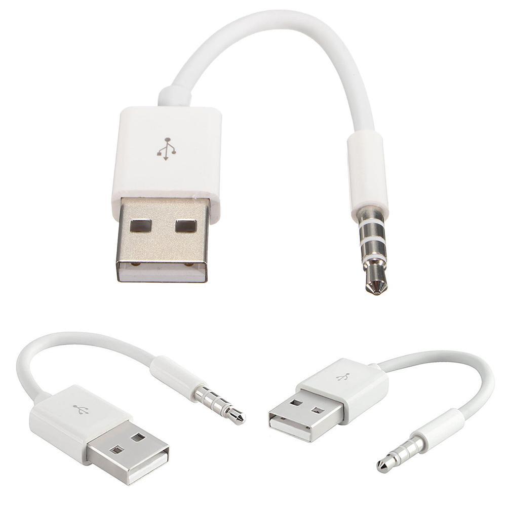 USB Krátká nabíječka Data SYNC kabel 3,5mm jack adaptér Nabíjecí kabel Linka pro Apple Ipod Shuffle 3. 4. 5. 6. 4/5/6 MP3 přehrávač