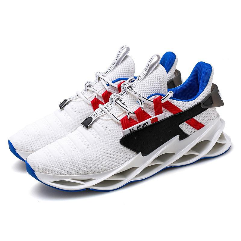 Large size casual shoes blade sole men's sports fashion platform men's shoes outdoor running shoes single shoes