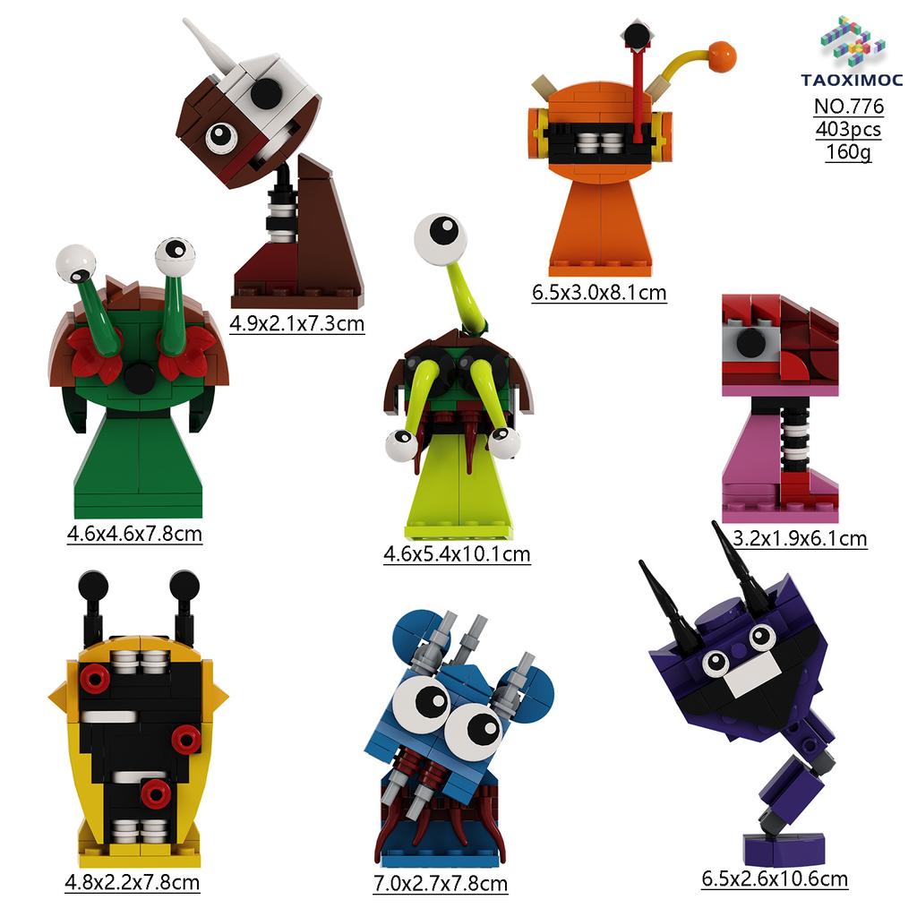 Rhythm Box game peripheral building blocks, Jellyfish Sister, Mr. Phone model dolls