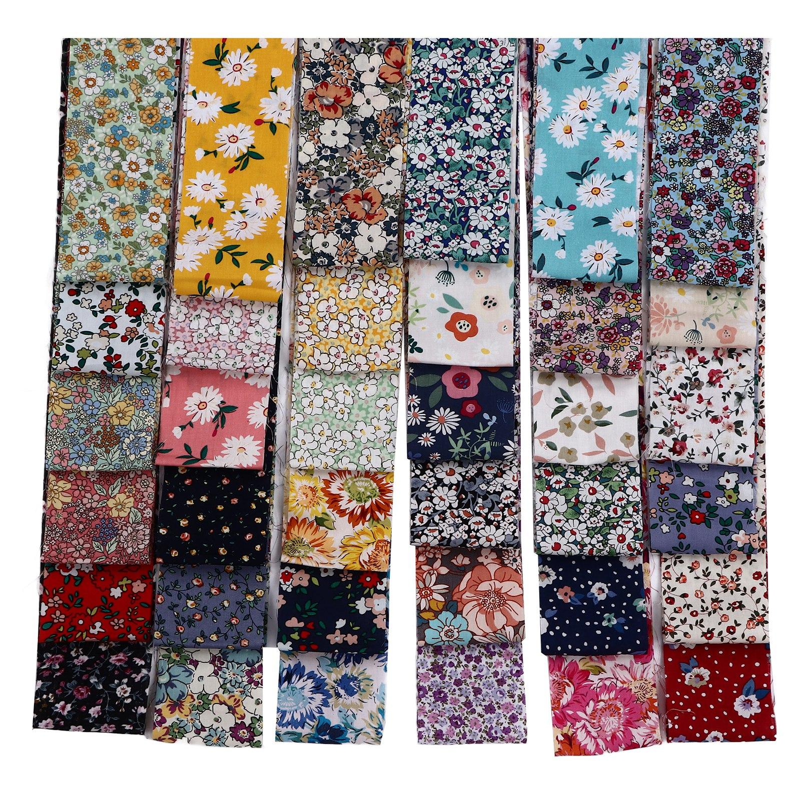 

36 шт. Желейный рулет ткани Насыщенный яркий цвет Широкое применение Мягкая чистый хлопок Ткань для квилтинга для