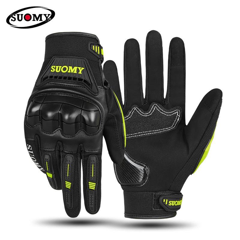 Full-Finger Motorcycle Riding Gloves With Touchscreen Compatibility Breathable Off-Road Use