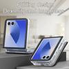 Scratch Resistant Leather Case for Samsung Galaxy Z Flip 8 5G Flip7 Fe Flip8 Flip6 Flip4 Flip 7 6 5 4 3 Flip5 Flip3 Card Slot