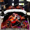 Motorcycle Rider Bedding Set Boys Girls Twin Queen Size Duvet Cover Pillowcase Bed Kids Adult Fashion Home Textileextile