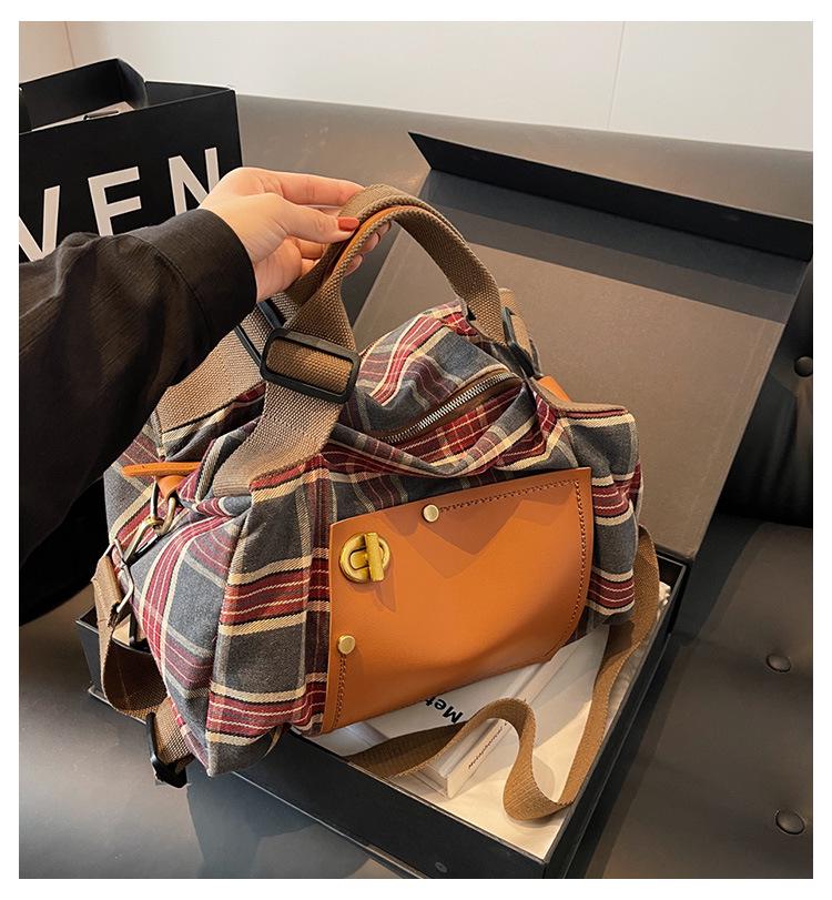 Rucsac Retro de Damă cu Capacitate Mare, Geantă de Mână pentru Timp Liber și Călătorii