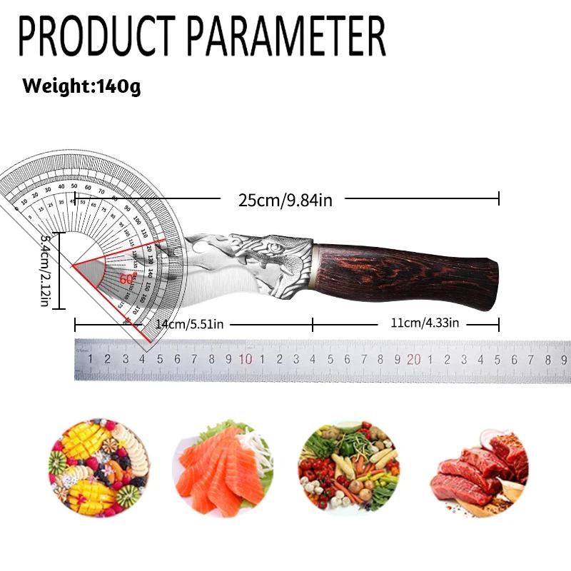 Kitchen Knives Butcher Boning Knife Stainless Steel Meat Vegetable Knife Household Meat Cleaver Multi-Purpose Forged Knife