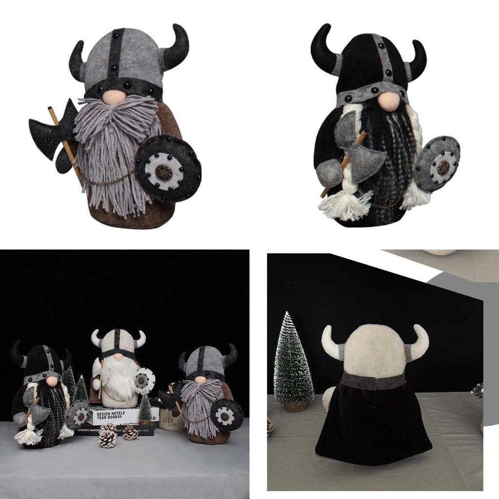 Entzückendes Wikinger-Gnom-Stofftier, ideal für charmante skandinavische Wohnkultur