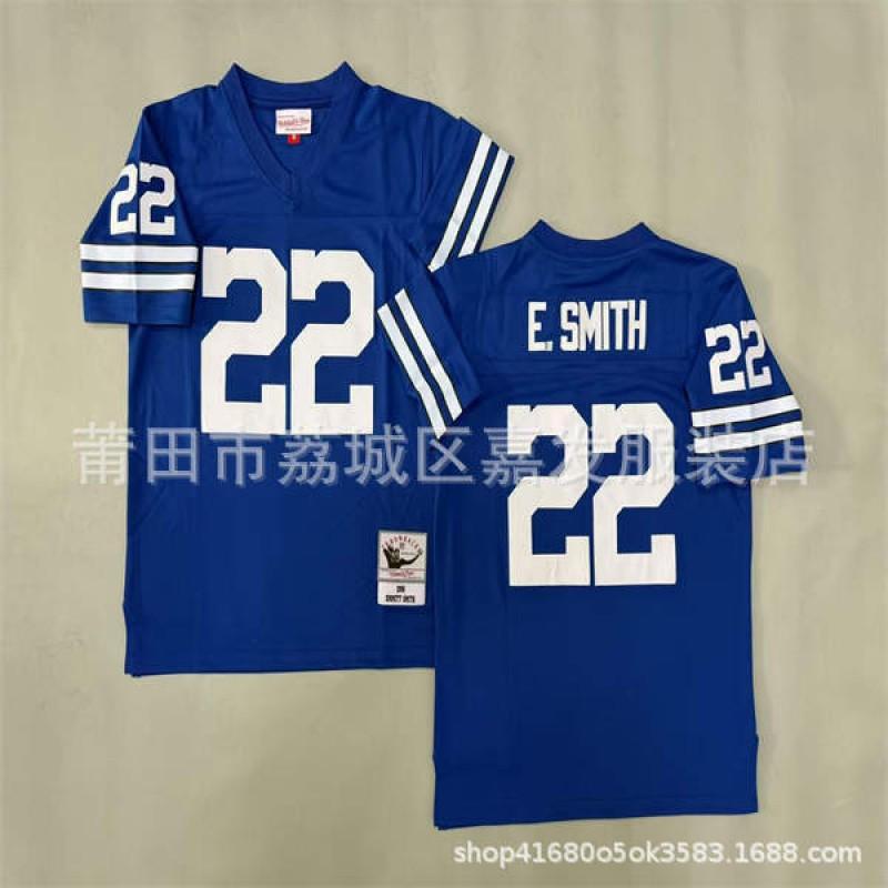 Camiseta de Fútbol Retro NFL Dallas Cowboys para Hombre de Algodón Bordada Camisa Deportiva del Equipo Ropa para Aficionados