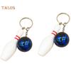 TE 2Pcs Mini Simulation Bowling Ball Keychain Bag Pendant Car Key Ring Accessories