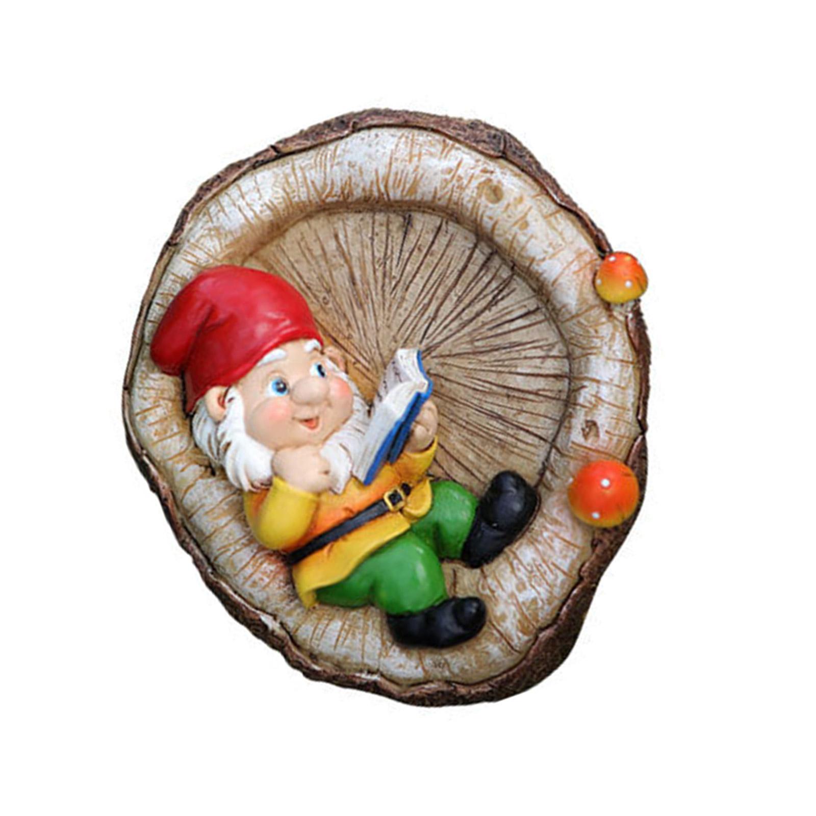 

Читающие гномы, украшения в виде лиц деревьев, наружные дворовые статуи, подвесные для волшебного сада, поделки из смолы и ландшафтные цветочные горшки 3