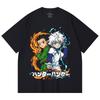 230 Gsm 100% Cotton HXH V7 Gon Killua Print Unisex Heavy Cotton T Shirt
