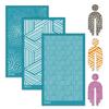 Reusable Silk Screen Stencils for Clay Jewelry Earrings, Texture Sheets for Clay