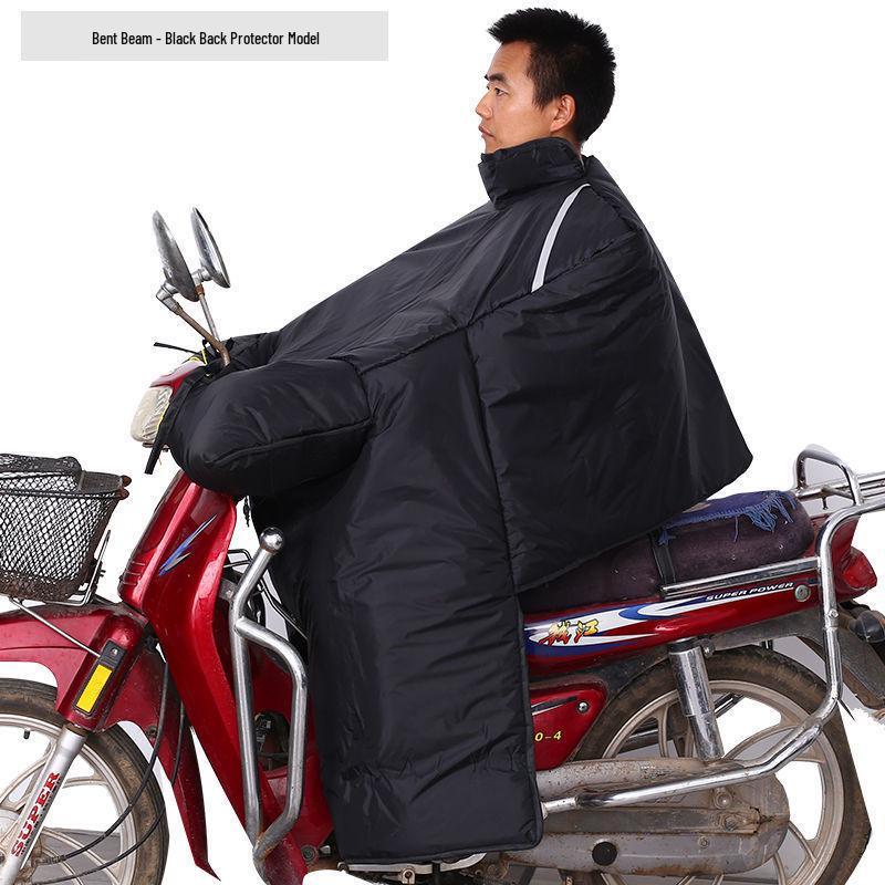 Motorcycle Windshield Plush Knee Pads & Windproof Quilt (Crotch Beam, Thickened, Waterproof, Warm)