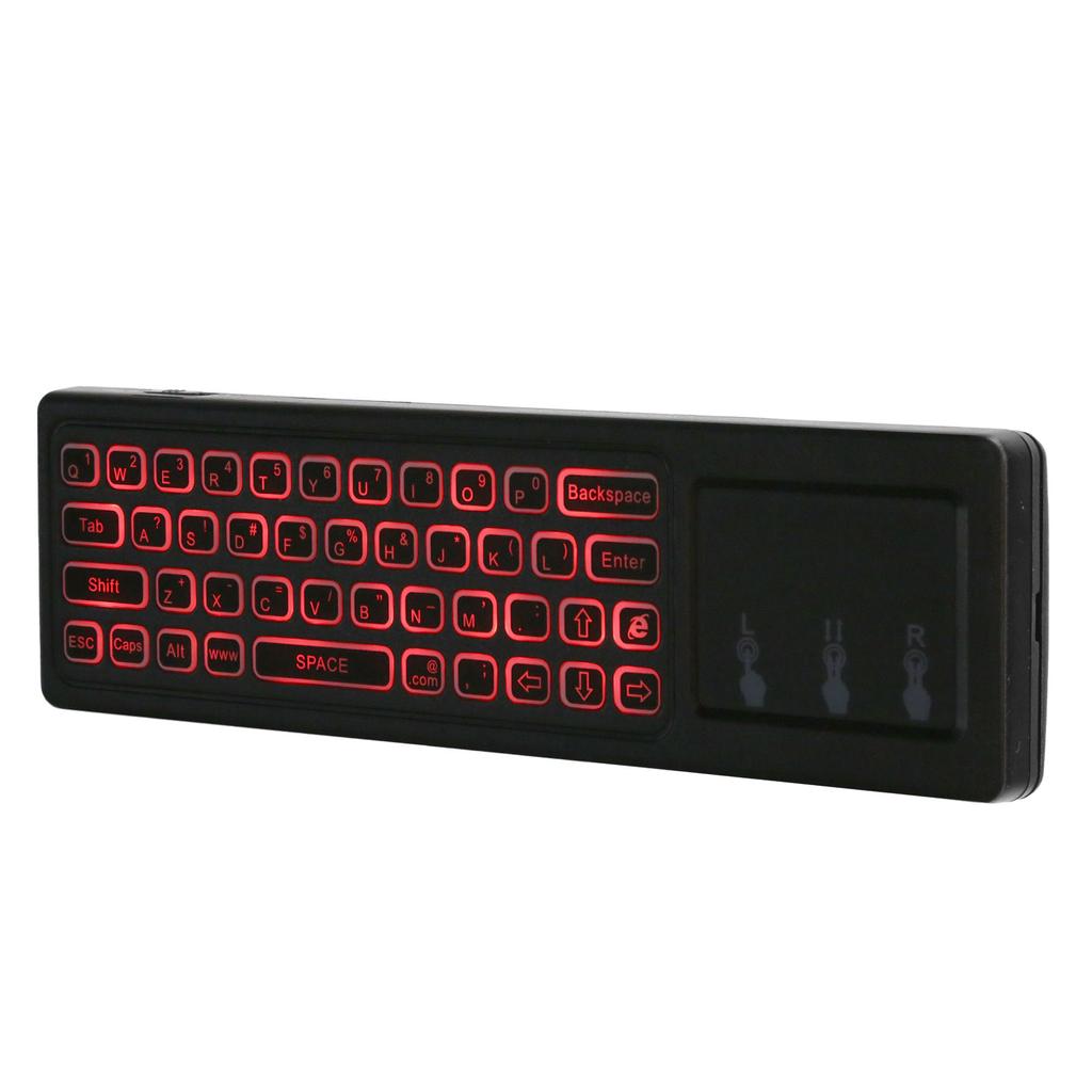 Luftfernbedienung Maus Tastatur 2.4G 6-Achsen Gyroskop Touchpad Hintergrundbeleuchtet für Android Smart TV Box
