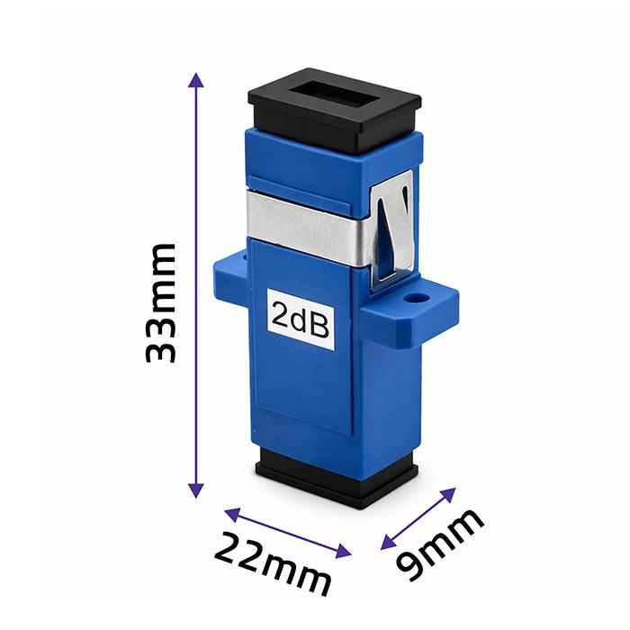 Qoltec Fiber Optic Attenuator LC/UPC (F) - LC/UPC () | Singlemode | 8dB