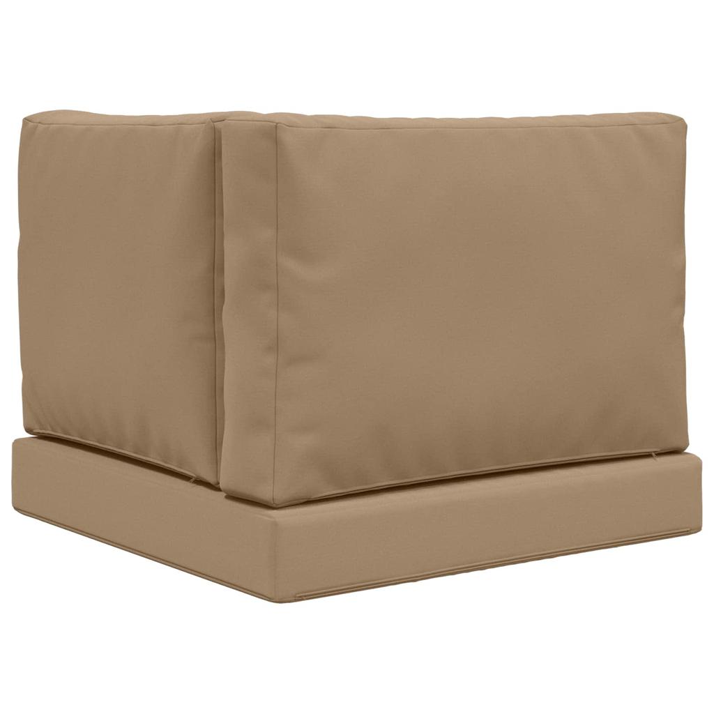 Outdoor Sofa Cushions 3 Pcs Taupe Polyester