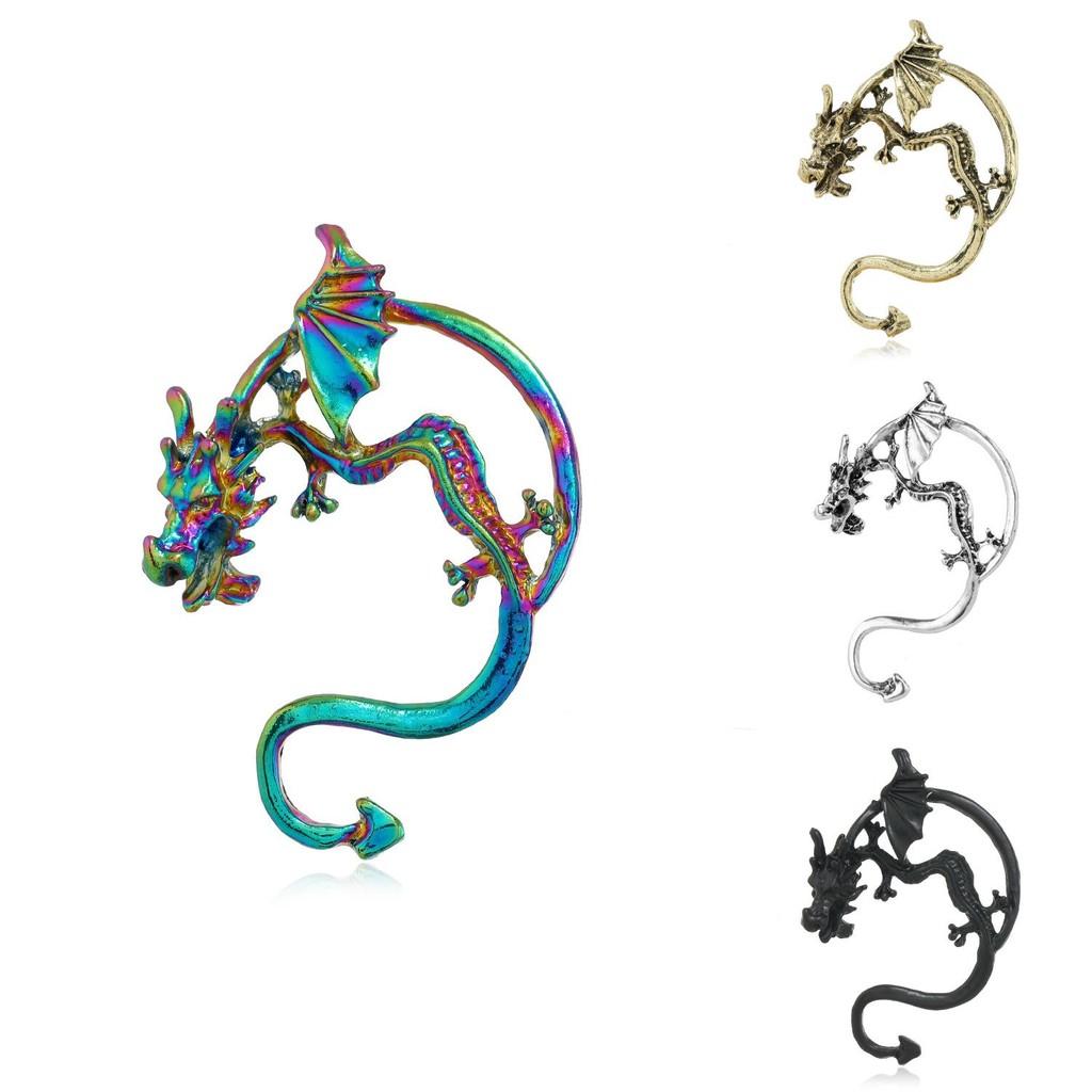 Dinosaur Oversized Punk Ear Jewelry With Oilprocessed Finish For Casual Events