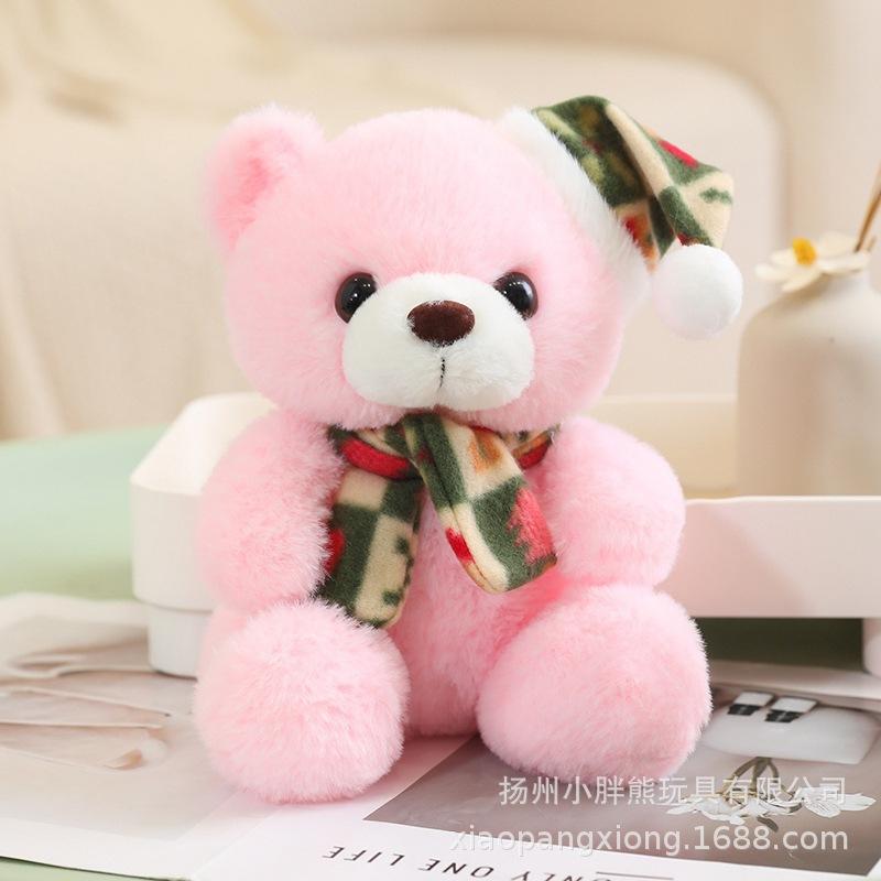 Teddy Bear Doll Couple Scarf Bear Plush Toy Love Bear Doll Christmas Elk Penguin Old Man Series