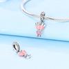 Fit Original Copper Charms Beads Bottle Perfume Pink Charms For Women Fine Diy Birthday Jewelry Gifts