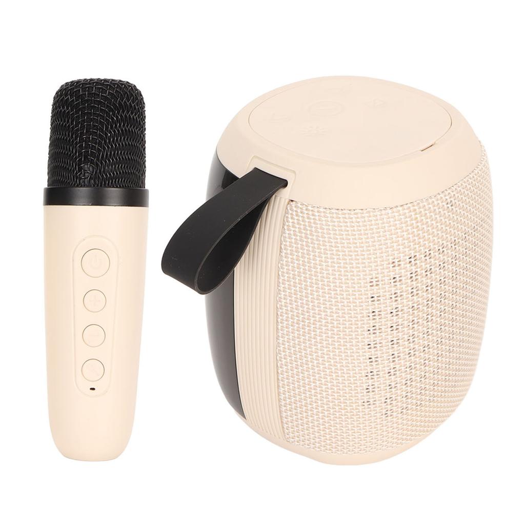 Mikrofon Głośnik Bluetooth Światło RGB Mini Maszyna do Karaoke z Pojedynczym Mikrofonem do Gospodarstwa Domowego
