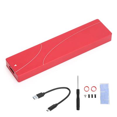 Mobilna Obudowa Dysku Twardego Czerwona Cała Aluminiowa VL716 M.2 na USB Obudowa SSD Akcesoria (Nie zawiera twardego