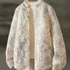 Vintage Chinese Embroidered Cotton Jacket Women Winter Coat Traditional National Style Clothes