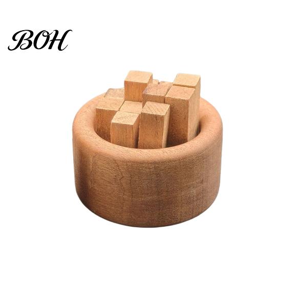 Black Walnut Wood Diffuser Wooden Essential Oil Diffuser, Beech Aromatherapy Small Round for Home Offices Cars Yoga Rooms No Electricity