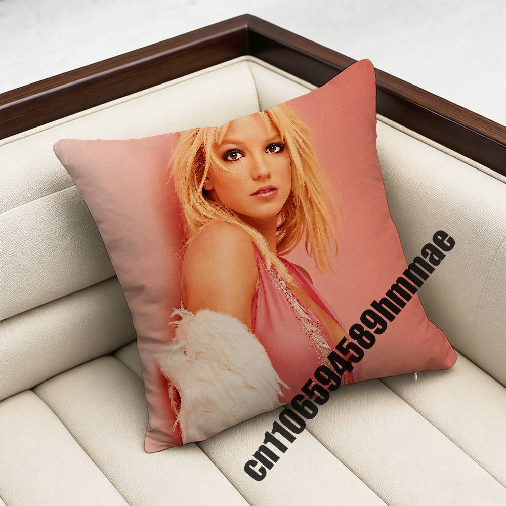 For American Singer B-Britney Spears Throw Pillow Case Sham 45X45Cm 35X35Cm Square Bedroom Pillowcase Cushion Cover