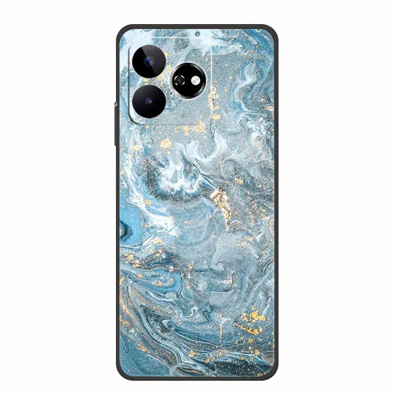 For ZTE Blade V60 Case 6.72" Marble TPU Soft Silicone Back Cover Phone Cases for ZTE Axon 60 4G Protector Cute Mica Painted etui