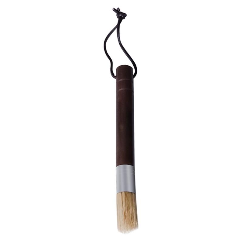 

Premium Wood Handle Cleaning Brush with Portable Lanyard for Coffee Grinders and Machines Maintenance