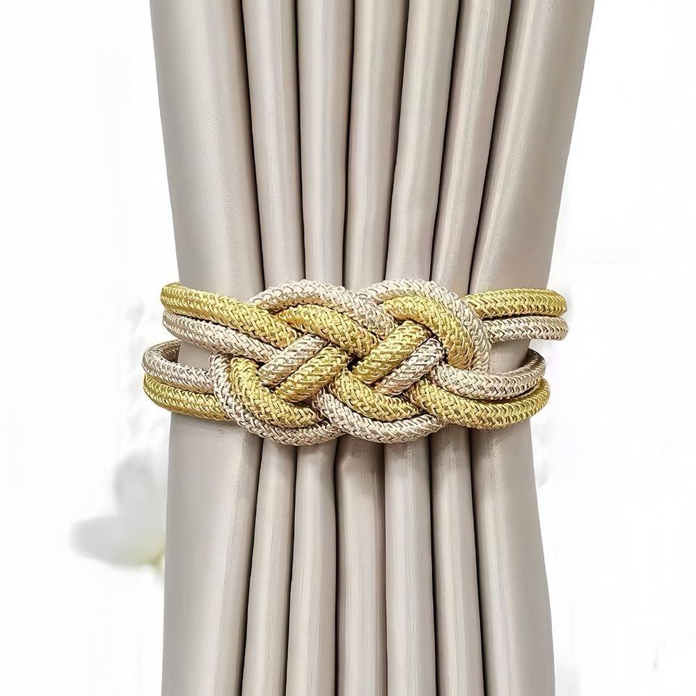 1pc Punch-free Curtain Tiebacks Chinese Knot Holdbacks New Curtain Holders Home Decor