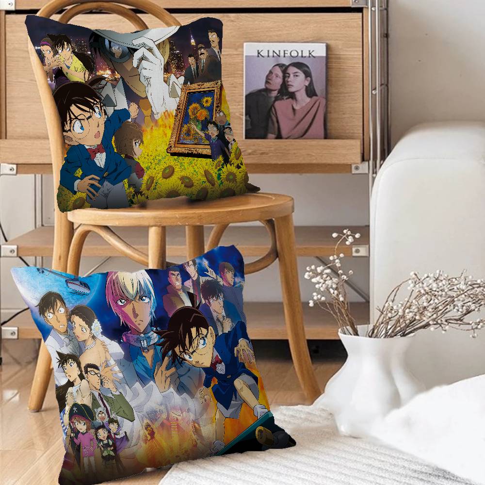 Anime D-Detective C-Conan Personalized Pillow Dust Cover Bedroom Kids Party Decoration Pillowcase Birthday Children Gift