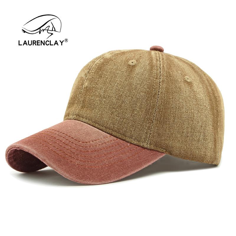 Fashion washed denim baseball cap women's simple outdoor sunscreen personalized color matching cap men's sunshade tide