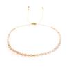 Trendy Deep Blue & Gold Rice Bead Pearl Hand Bracelet: Niche Design Women's Fashion Accessory