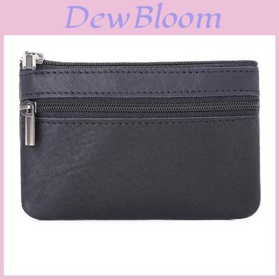 Genuine Leather Coin Purse For Women And Men With Zipper Key Card Storage Durable Wallets For Daily Use