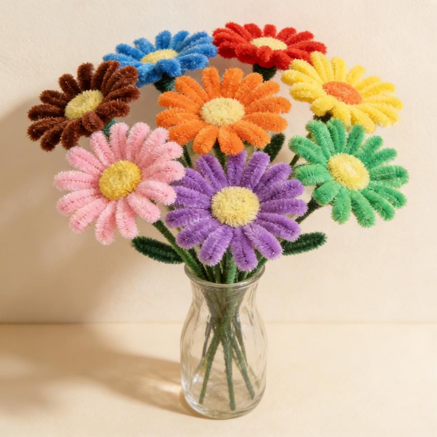 150-350pcs Craft Pipe Cleaners Colorful Chenille Stems for DIY Mom Gift Handmade Flower Bouquet Heart Wreath Holiday Decoration