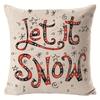 New Christmas Pillow Cover Four-piece Set Pillow Cushion Office Lumbar Backrest Decorative Backrest