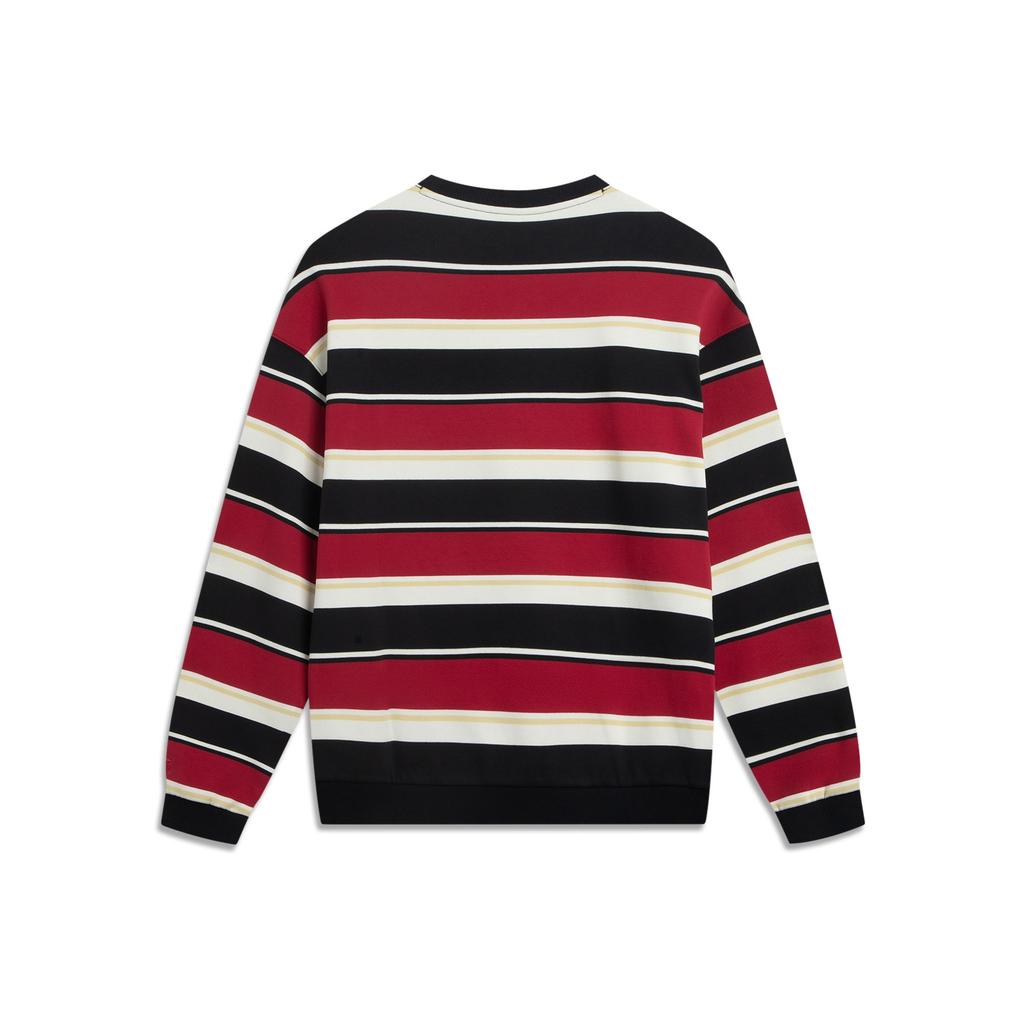 Li Ning Sports Lifestyle Series Color Block Striped Couple Sweatshirt Unisex Sweatshirt AWDVD31-10