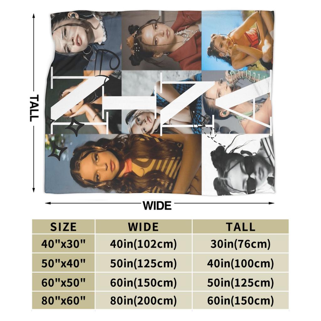 Nina Chuba Music Singer Blankets  Warm Aesthetic Plush Throw Blanket For Boy Girl Couch Chair Flannel Bedspread Bed Cover