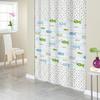 200x200CM Bathroom Curtain Fabric Shower Curtain Extra Wide & Long Waterproof PEVA With Hooks Bathroom Accessories