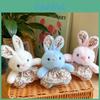 Plush Bunny Keychain With Floral Dress For Kids And Adults