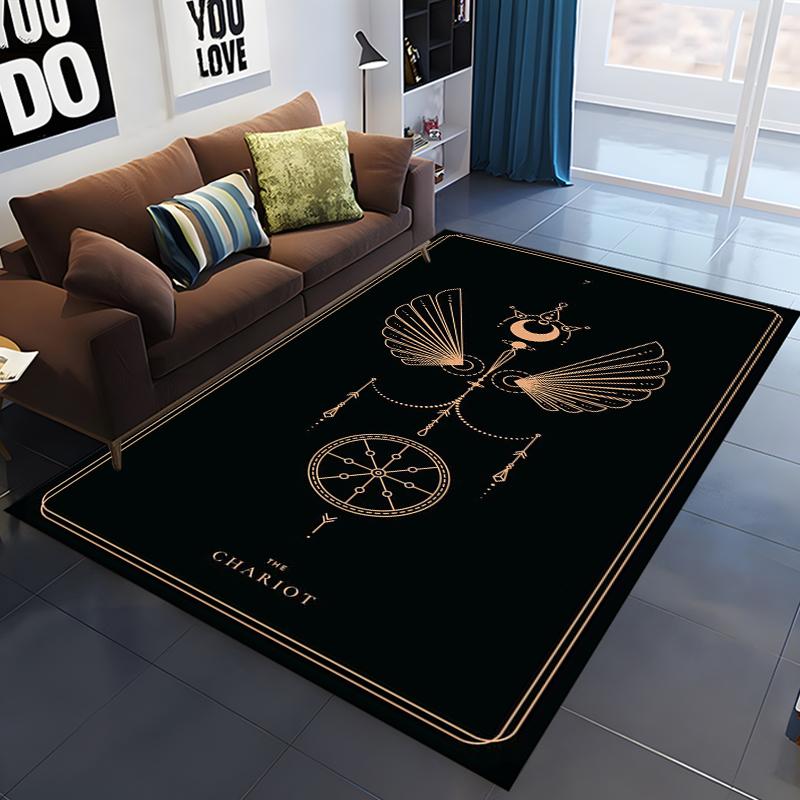 15 Size Tarot Printed Carpet for Living Room Home Decor Large Area Rug Bedroom Floor Rug Non-slip Easy Washable Mat  Floor Mats